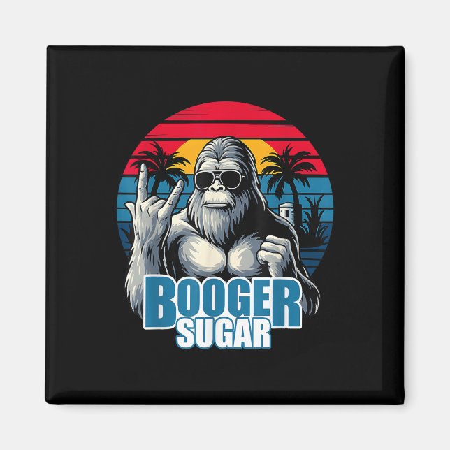 Imã Booger Sugar Sasquatch Funny Gorilla Bigfoot (Frente)