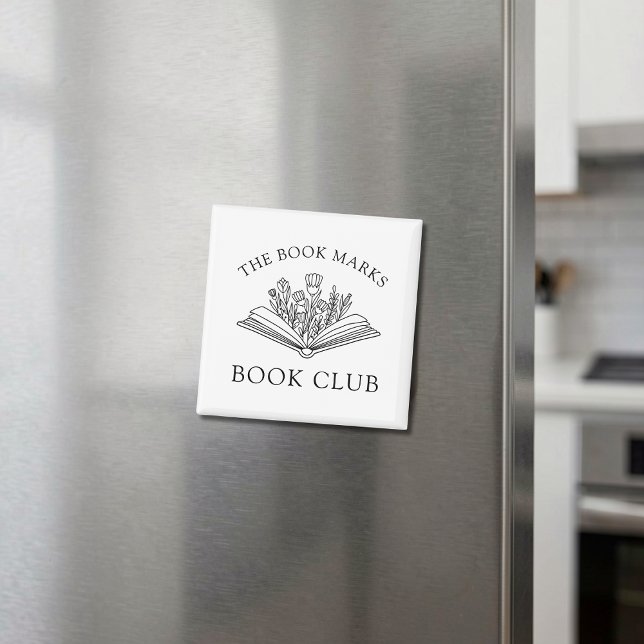 Imã Book Club Personalized Floral Gift (Criador carregado)