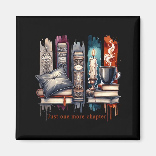 Imã Book Lover, Just One More Chapter Funny Gift Men,  (Frente)