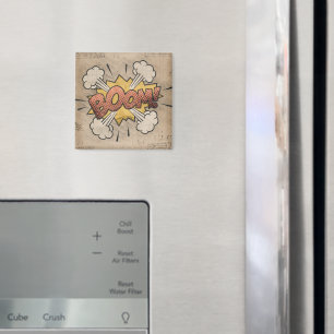 Imã BOOM! Vintage Comic Book Steampunk Pop Art