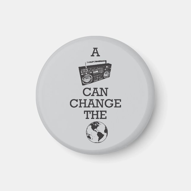 Imã Boombox pode mudar o mundo (Frente)