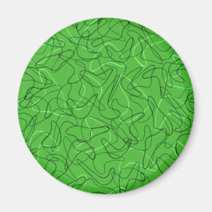 Imã Boomerang Verde Retroativo