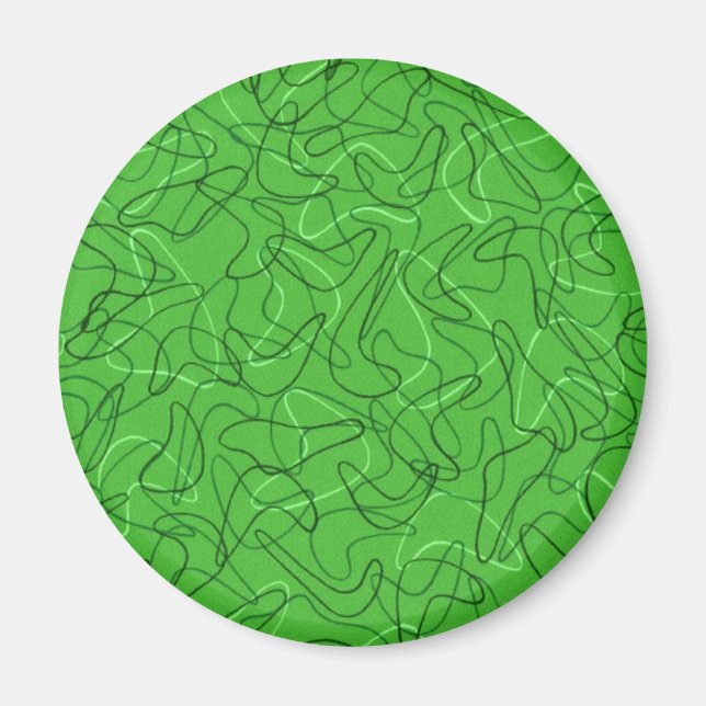 Imã Boomerang Verde Retroativo (Frente)