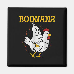 Imã Boonana Cavalgando Frango Halloween Fantasma Assus