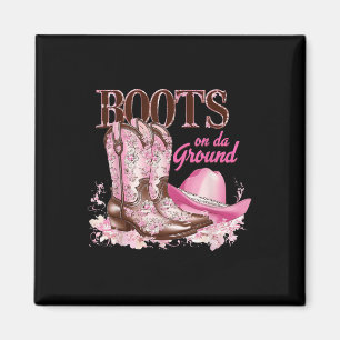Imã Boot No Ground Dancing Western Cowgirl Counter