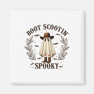 Imã Boot Scootin Spooky no Halloween Ocidental Ghost C