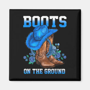 Imã Boots On Ground Country Western Cowboy