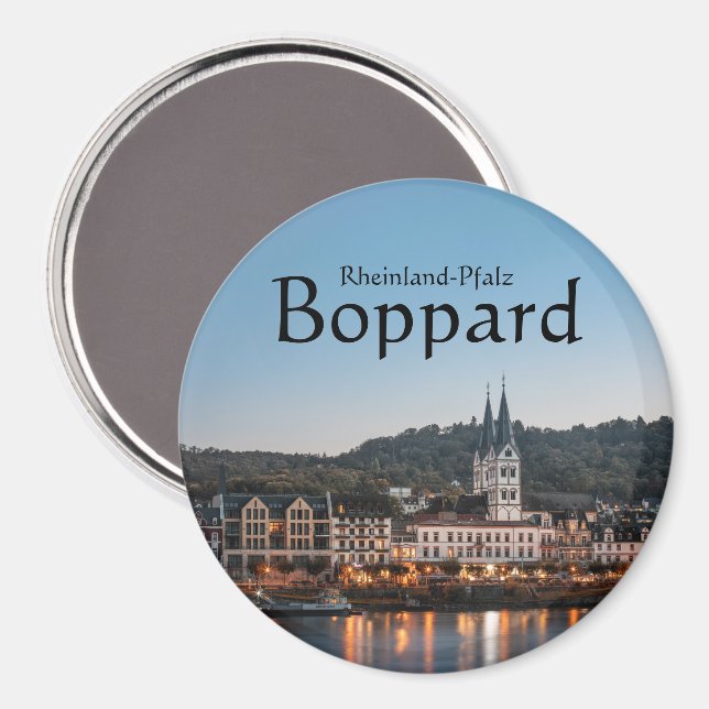 Imã Boppard Alemanha Souvenir (Front/Back)