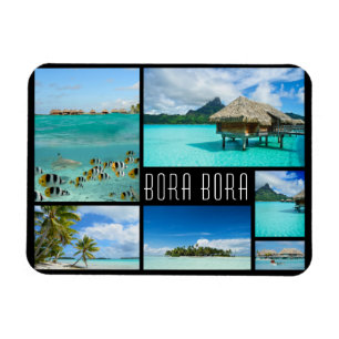Ímã Bora Bora Landscapes Colage viagem
