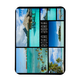 Ímã Bora Bora Landscapes Colage viagem