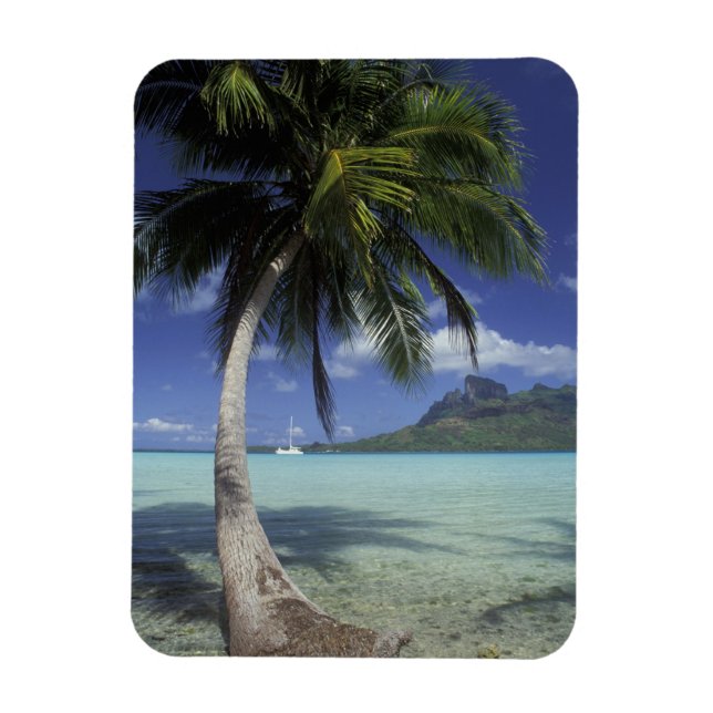 Ímã Bora Bora, Polinésia Francesa Mt. Otemanu visto (Vertical)