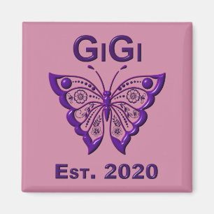Imã Borboleta Adorável Gigi "Est 2020"