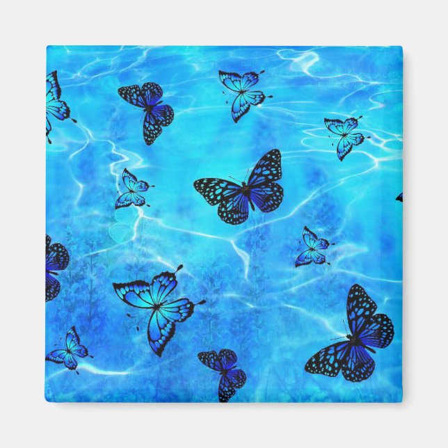 Imã Borboleta Azul (Frente)