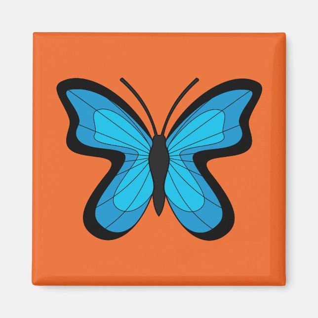 Imã Borboleta Azul (Frente)