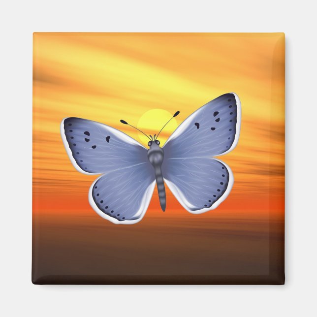Imã Borboleta Azul (Frente)