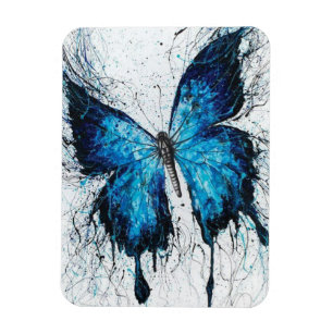 Ímã Borboleta Azul e Preta