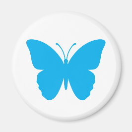 Imã Borboleta Azul Redonda