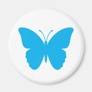 Imã Borboleta Azul Redonda