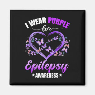 Imã Borboleta Cardíaca Eu Visto Roxo Para Epilepsia