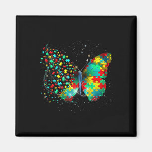 Imã Borboleta Conscientização do Autismo Presente Paz 