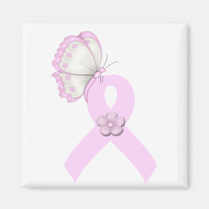 Imã Borboleta cor-de-rosa da fita