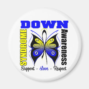 Imã Borboleta da consciência de Síndrome de Down