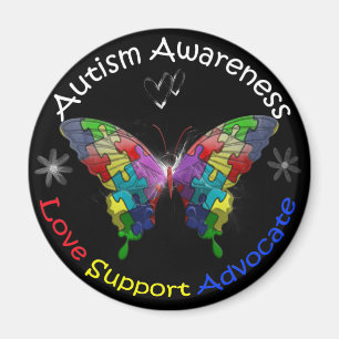 Imã Borboleta da consciência do autismo