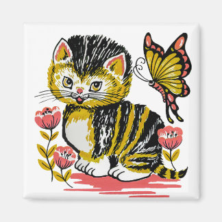 Imã Borboleta de Kitten 2 Polegadas