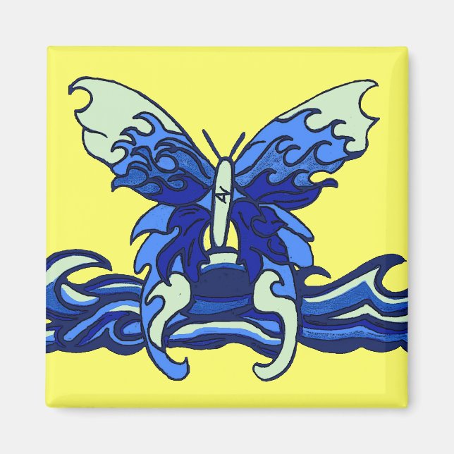 Imã Borboleta de onda (Frente)