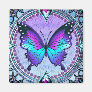 Imã Borboleta de sublimação com fundo