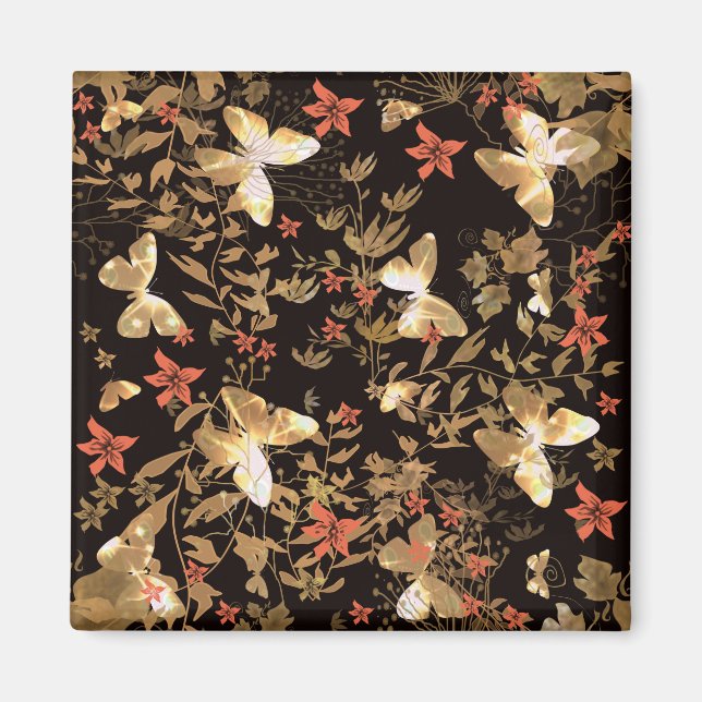 Imã borboleta Dourada (Frente)