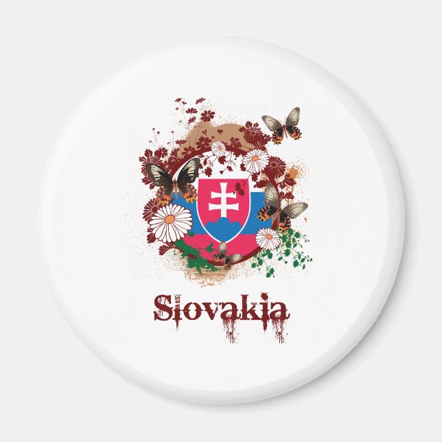 Imã Borboleta Eslováquia (Frente)