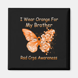 Imã Borboleta Eu Visto Laranja Para Meu Irmão Rsd Crps