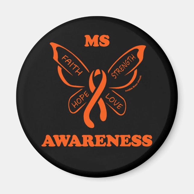 Imã Borboleta/Guerreiro...MS Magnet (Frente)