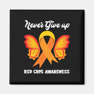 Imã Borboleta Hope Fighter Orange Ribbon RSD CRPS Awar