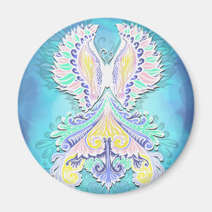 Imã Borboleta Mística Pastel Eethal Boho Fantasy