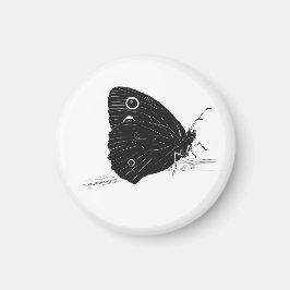 Imã Borboleta Monocromática
