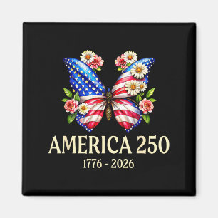 Imã Borboleta patriótica EUA 250º aniversário 1776-202