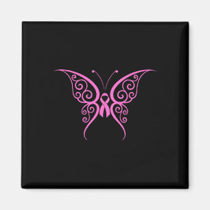 Imã Borboleta Rosa Fita Fita Fita Fita Cóta Sensibiliz