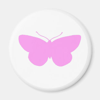 Imã Borboleta Simples a Rosa