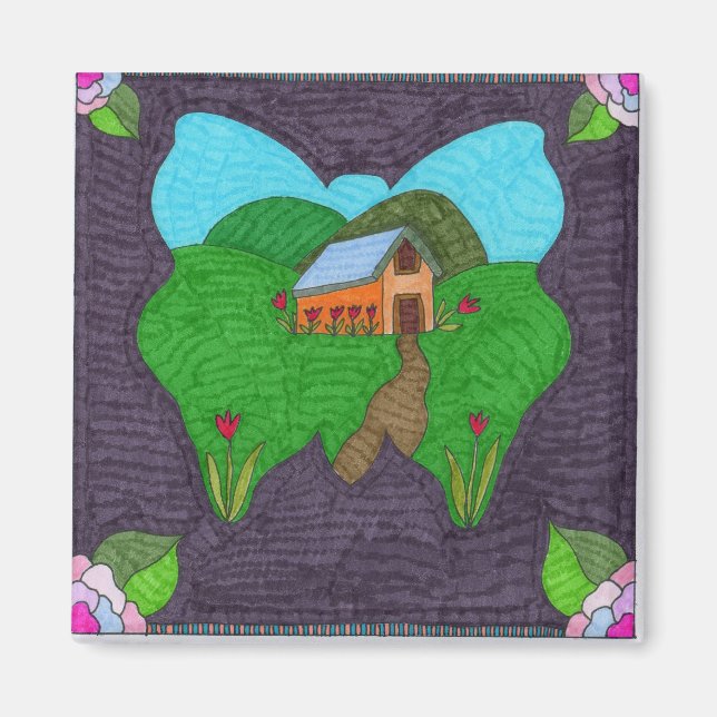 Imã Borboleta — Uma visão (Frente)