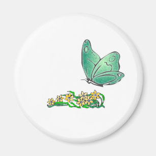 Imã Borboleta verde