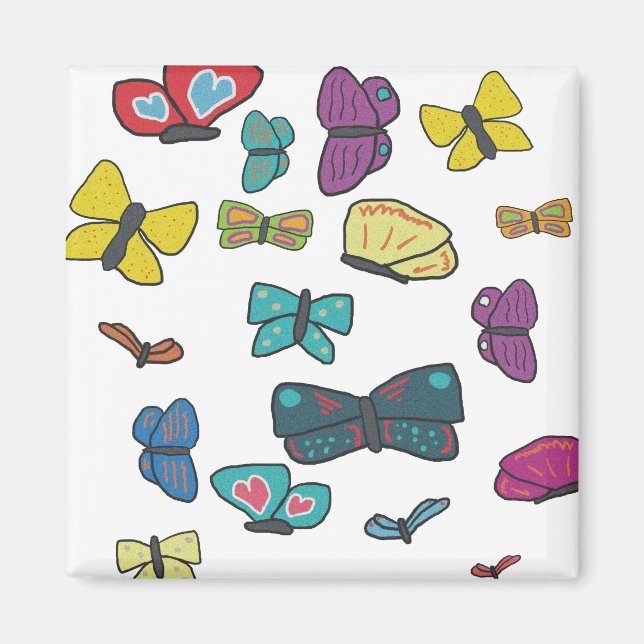 Imã Borboletas (Frente)