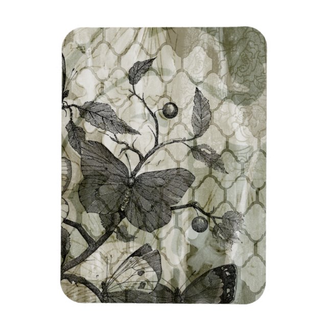 Ímã Borboletas árabes I (Vertical)