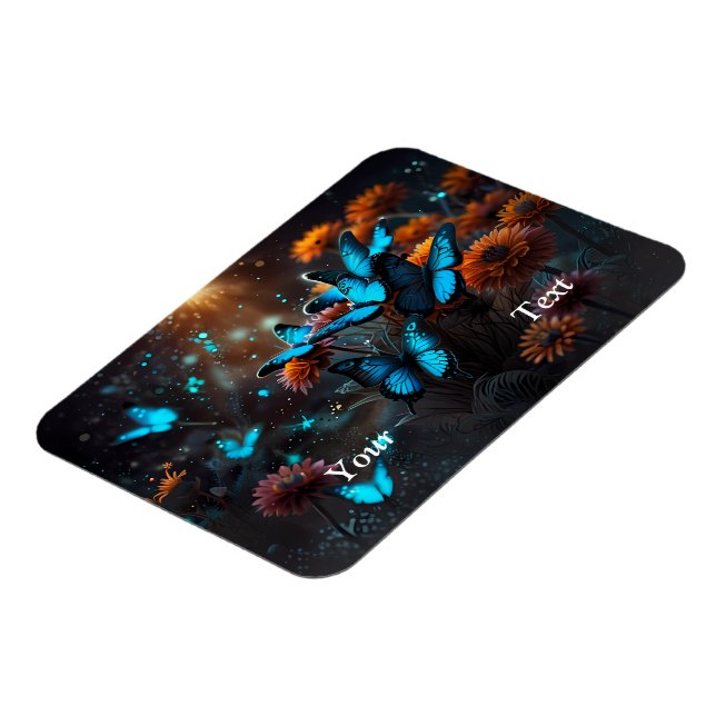 Ímã Borboletas azuis vivas (Left Side)