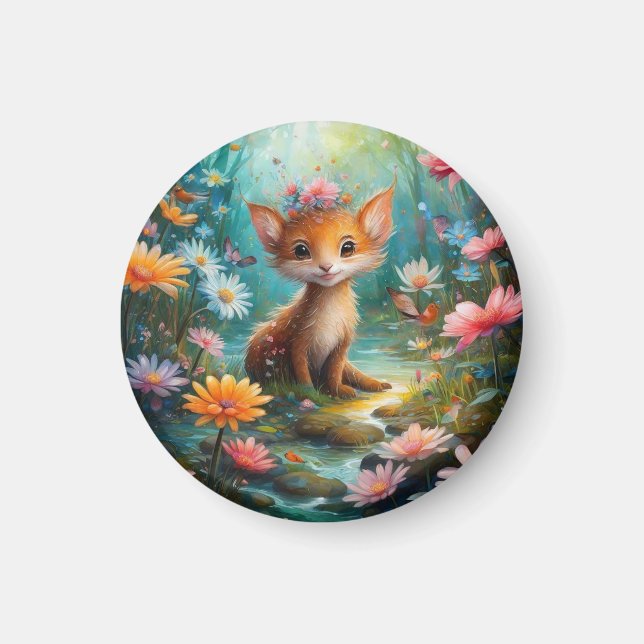 Imã Borboletas de cogumelos mágicos (Frente)