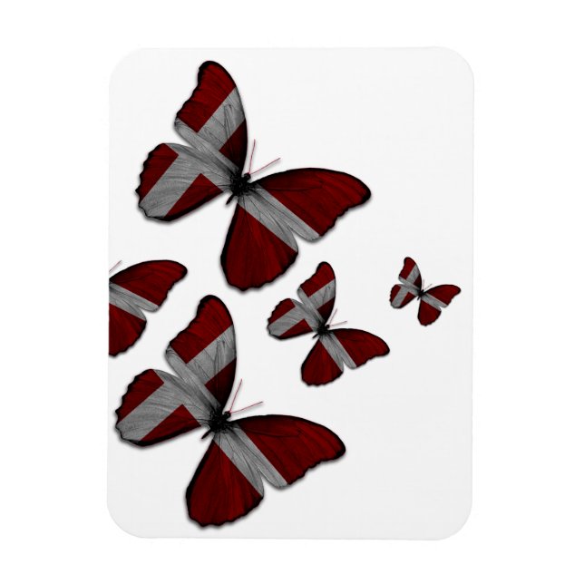 Ímã Borboletas Dinamarquesas Magnetas Flexíveis (Vertical)