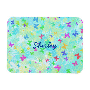 Ímã Borboletas e margaridas coloridas por Shirley Tayl