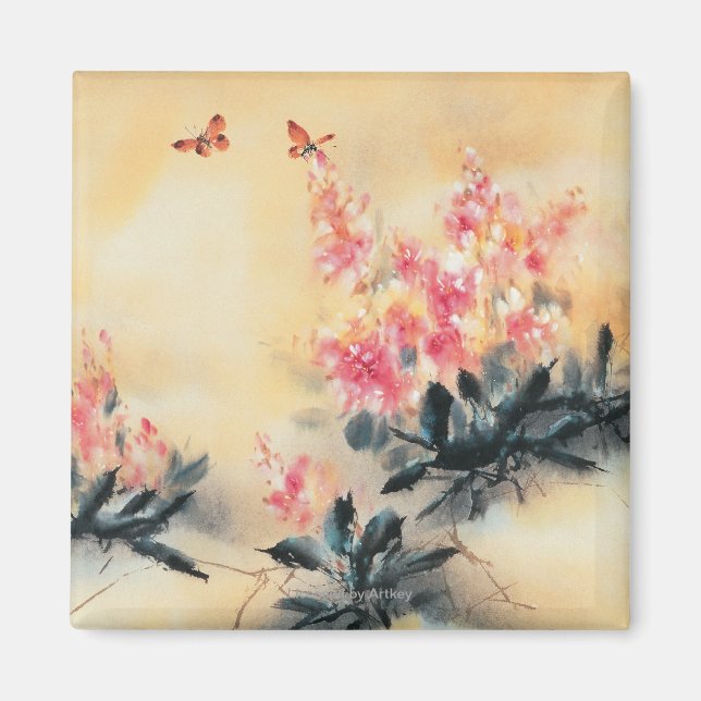 Imã Borboletas na Primavera (Frente)