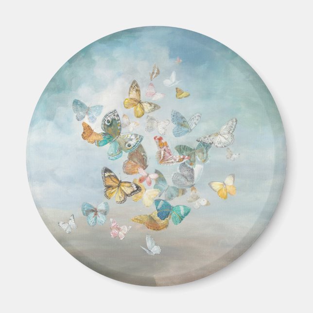 Imã Borboletas nas nuvens (Frente)